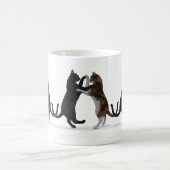 Zoete dansende katten koffiemok (Center)