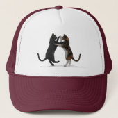 Zoete dansende katten trucker pet (Voorkant)