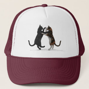 Zoete dansende katten trucker pet