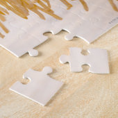 Zoete deegwaren drogen op een houten rek legpuzzel (Zijkant)