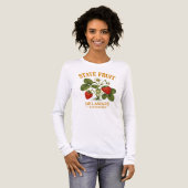 Zoete Delaware Aardbei Botanisch Tri-Blend Shirt (Voorkant)