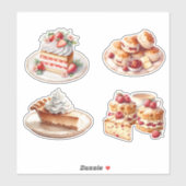 Zoete Dessert Behandelingen Vinyl Sticker (Vel)