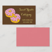 Zoete dessert cateringbedrijf ijsmoer visitekaartje (Voorkant / Achterkant)