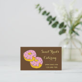 Zoete dessert cateringbedrijf ijsmoer visitekaartje (Staand voorkant)