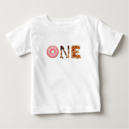 Zoete Dessert Eén Baby Eerste Verjaardag T-Shirt |