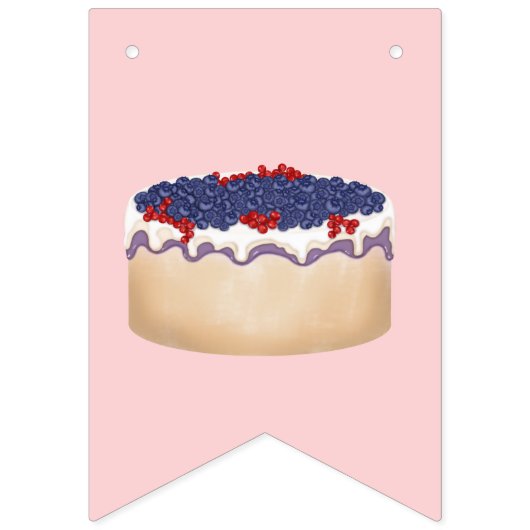 Zoete dessert en ijspartij vlaggetjes (Tweede vlag)