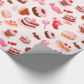 Zoete dessert-pakpapier cadeaupapier (Hoek)