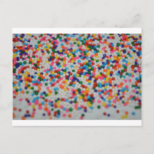 Zoete Dessert Regenboog Patroon Cake Cupcake Kunst Briefkaart