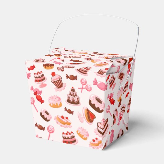 Zoete Dessertentent Favor Doos Bedankdoosjes (Voorkant Zijde)