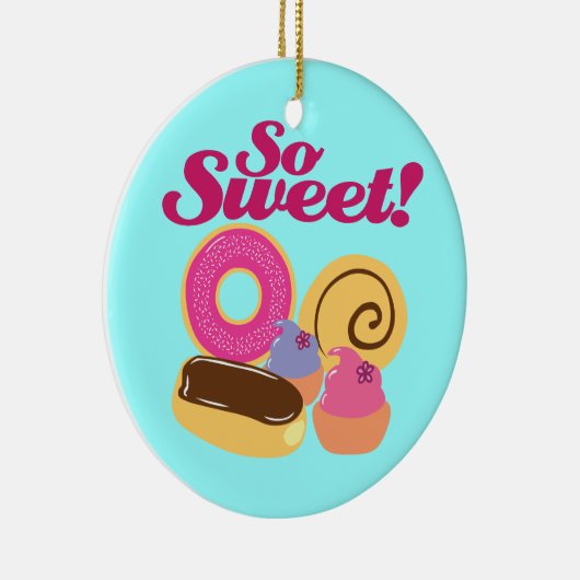 Zoete desserts keramisch ornament (Rechts)