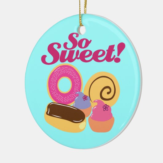 Zoete desserts keramisch ornament (Links)