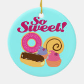 Zoete desserts keramisch ornament (Achterkant)
