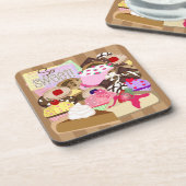 Zoete desserts Onderzetters (Linkerzijde)