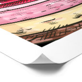 Zoete desserts poster (Hoek)