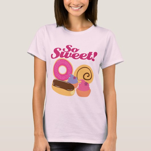 Zoete desserts t-shirt (Voorkant)