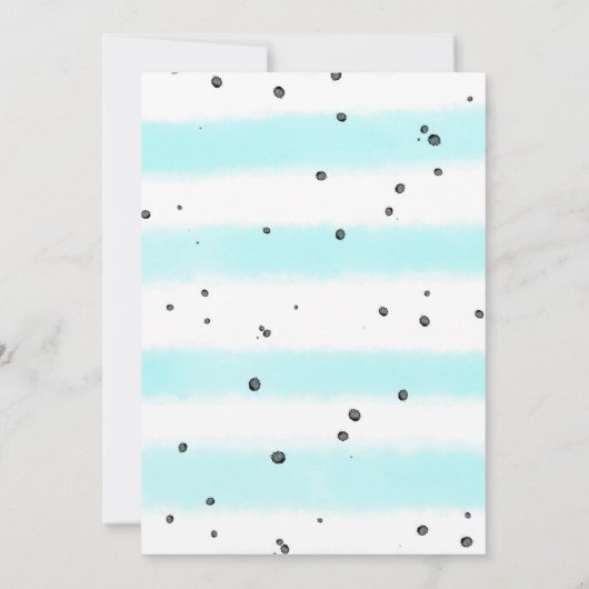 Zoete dier baby shower uitnodiging (Achterkant)