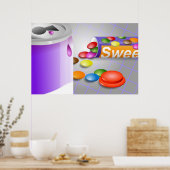 Zoete dingen poster (Keuken)