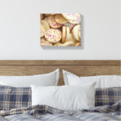 Zoete Disco Schijven Canvas Afdruk (Insitu (Slaapkamer))