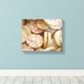 Zoete Disco Schijven Canvas Afdruk (Insitu (Houten vloer))