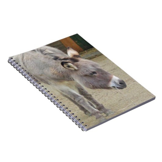 Zoete Donkey, Animal Grey, Horse Family Notitieboek (Rechterzijde)