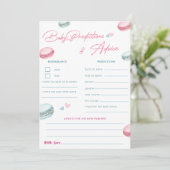 Zoete Donut Baby Voorspellingen & Advieskaart Kaart (Staand voorkant)