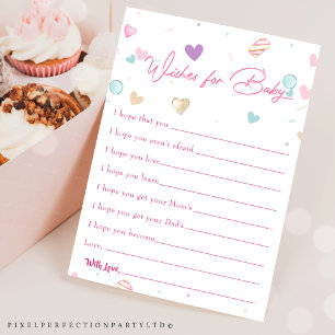 Zoete Donut Baby Wensen voor Baby Spelkaart Kaart
