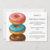 Zoete Donut Brunch | Verjaardagsviering Kaart (Voorkant)