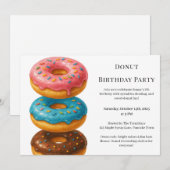 Zoete Donut Brunch | Verjaardagsviering Kaart (Voorkant / Achterkant)