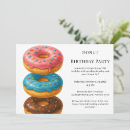 Zoete Donut Brunch | Verjaardagsviering Kaart
