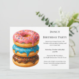 Zoete Donut Brunch | Verjaardagsviering Kaart