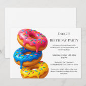 Zoete Donut Brunch | Verjaardagsviering Kaart (Voorkant / Achterkant)