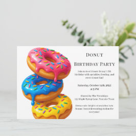 Zoete Donut Brunch | Verjaardagsviering Kaart