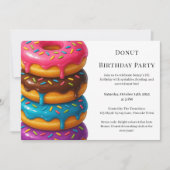 Zoete Donut Brunch | Verjaardagsviering Kaart (Voorkant)