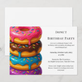 Zoete Donut Brunch | Verjaardagsviering Kaart (Voorkant / Achterkant)