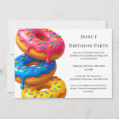 Zoete Donut Brunch | Verjaardagsviering Kaart (Voorkant)