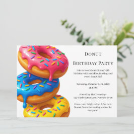 Zoete Donut Brunch | Verjaardagsviering Kaart