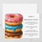 Zoete Donut Brunch | Verjaardagsviering Kaart (Voorkant / Achterkant)