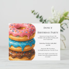 Zoete Donut Brunch | Verjaardagsviering Kaart