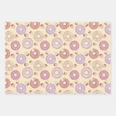 Zoete Donut met Spikkels Inpakpapier Vel (Voorkant 3)
