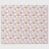 Zoete donut met sprinkhaankrulpapier cadeaupapier (Vlak)