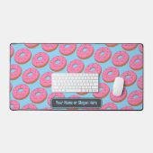 Zoete donut ringen - roze / blauw - voeg grappige bureaumat (Keyboard & Muis)