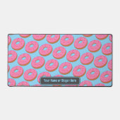 Zoete donut ringen - roze / blauw - voeg grappige bureaumat (Voorkant)