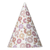 Zoete Donut Verjaardag  Feesthoedjes (Achterkant)