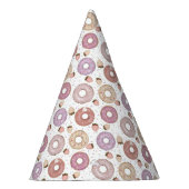 Zoete Donut Verjaardag  Feesthoedjes (Rechts)