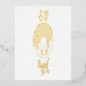 Zoete donuts 2 juni Jelly National Donut Day Folie Uitnodiging Briefkaart (Voorkant)