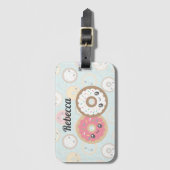 Zoete donuts bagagelabel (Voorkant (verticaal))