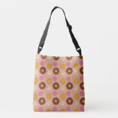 Zoete Donuts Boodschappentas Crossbody Tas (Achterkant)