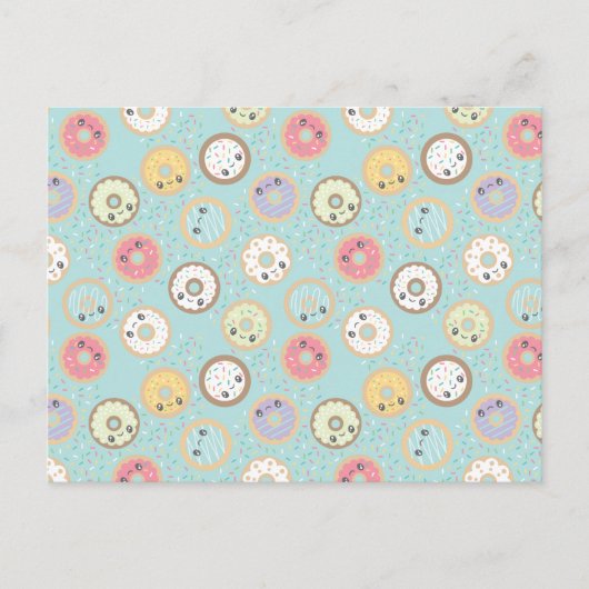 Zoete donuts briefkaart (Voorkant)
