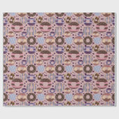 Zoete donuts cadeaupapier (Vlak)