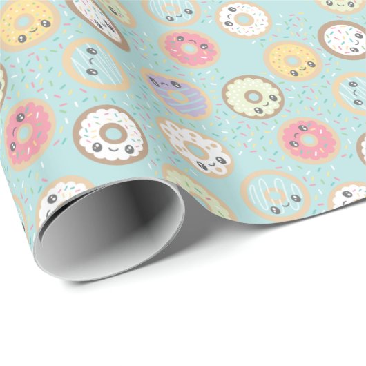 Zoete donuts cadeaupapier (Rol Hoek)
